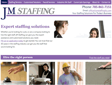 Tablet Screenshot of jmstaffingllctopeka.com